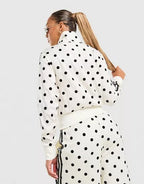Chaqueta Adidas Originals de Lunares – Blanco