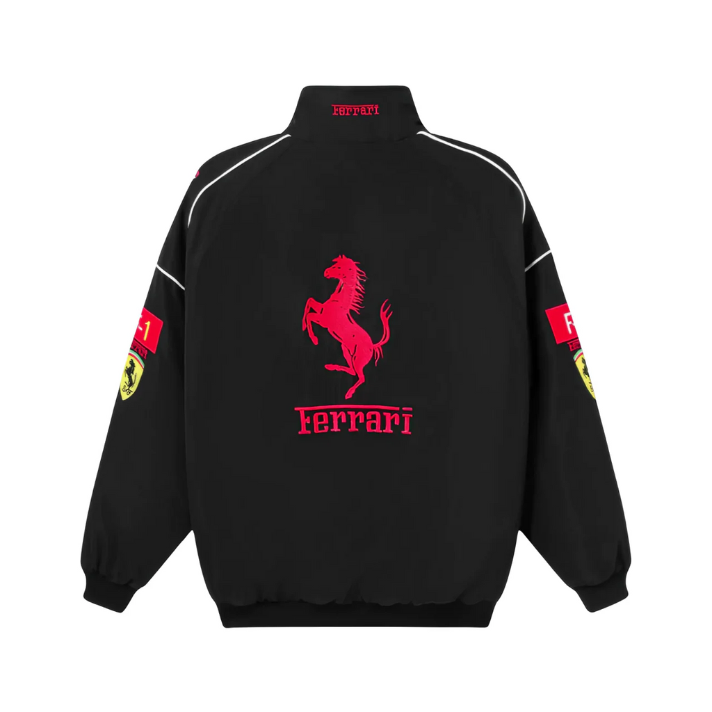 Ferrari F1 Vintage Racing Jacket - Black Edition