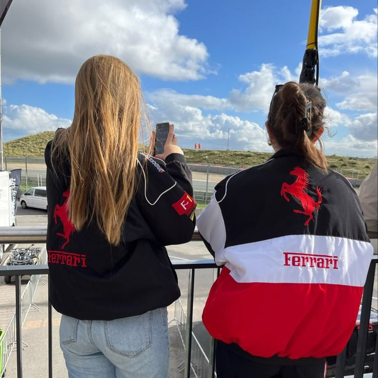Ferrari F1 Vintage Racing Jacket - Black Edition