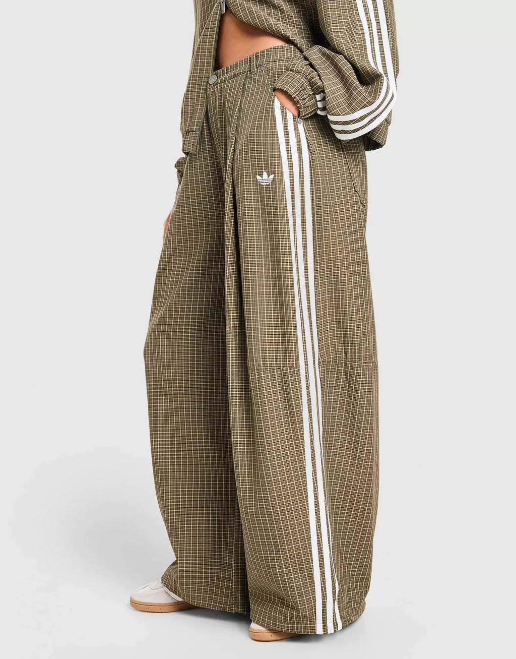 Adidas Originals Chaqueta Deportiva de Cuadros - Verde