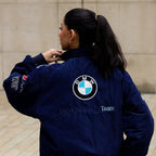 Vintage Blue BMW Racing Jacket