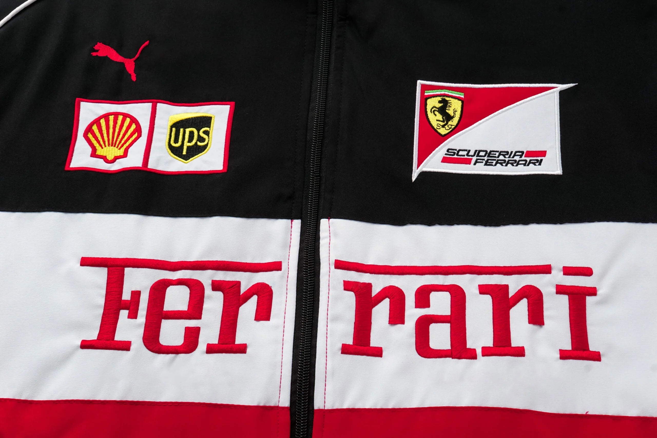 Ferrari F1 Vintage Racing Jacket - White