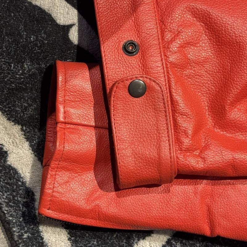 Red Ferrari Leather Jacket - Michael Schumacher Edition
