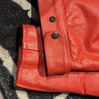 Red Ferrari Leather Jacket - Michael Schumacher Edition