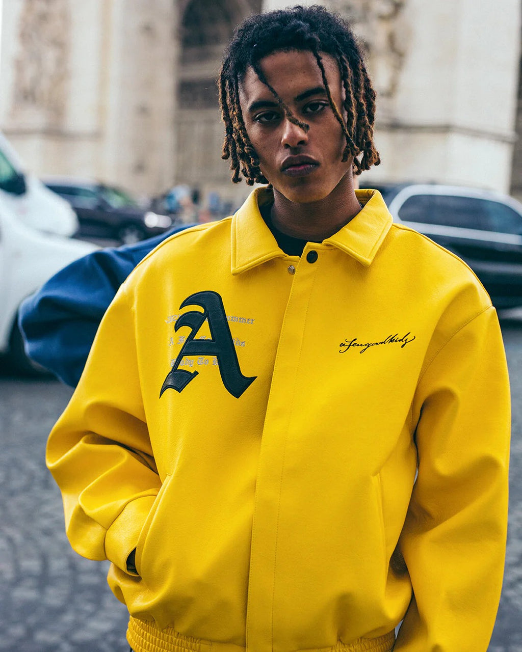Doncare AFGK Ferrari Leather Jacket - Yellow Edition