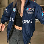 Vintage Blue BMW Racing Jacket