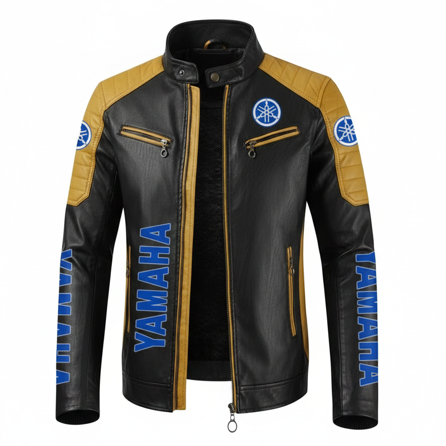 Yamaha Racing Jacket Blue Logo Edition (Motorsport Leather)