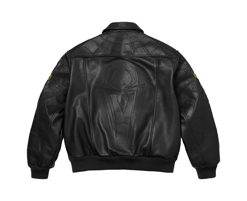Supreme x Spider Man Leather Jacket 2026