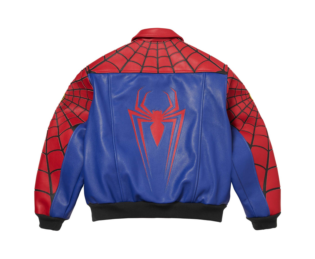 Supreme x Spider Man Leather Jacket 2026
